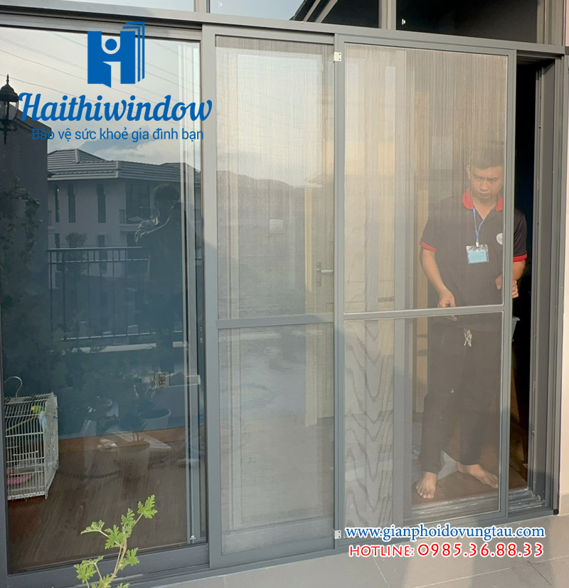 Cửa lưới chống muỗi lùa hệ nhôm thông thường với lưới inox 304 Cửa lưới chống muỗi lùa hệ nhôm thông thường với lưới inox 304