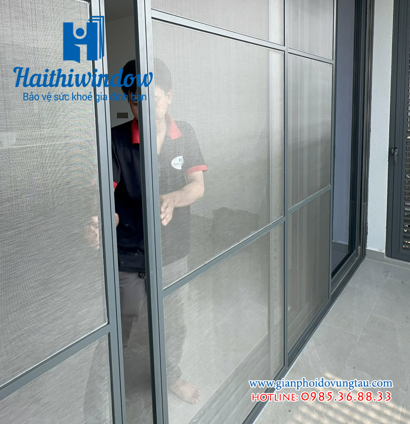 cửa lùa chống muối hệ nhôm định hình lưới inox 304 cửa lùa chống muối hệ nhôm định hình lưới inox 304