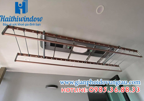 Hình ảnh thi công giàn phơi điều khiển bằng remote