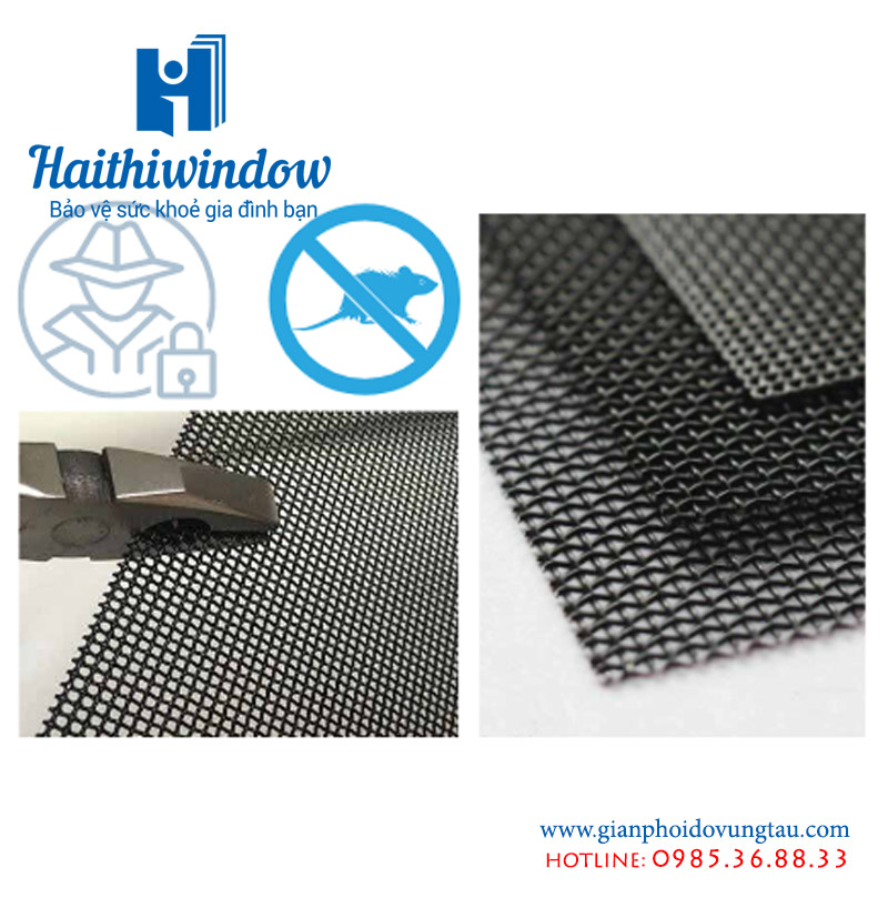 Lưới inox 304 sơn tĩnh điện từ chống muỗi chống cắt