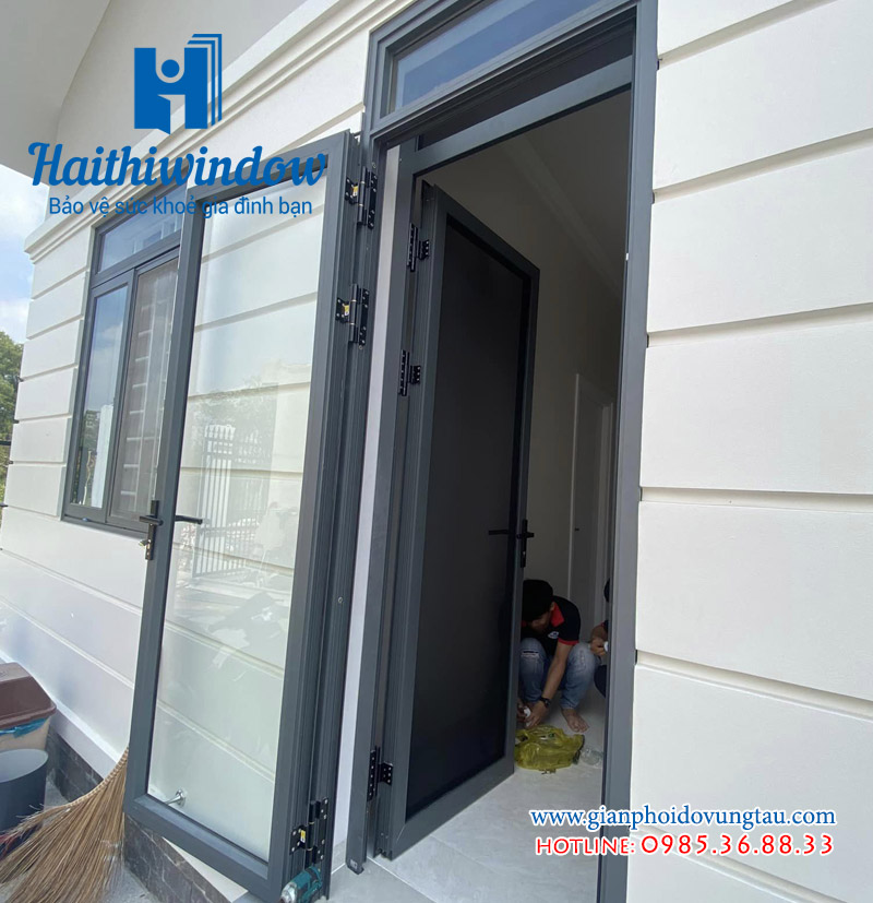Thi công cửa lưới chống muỗi chống trộm cánh mở
